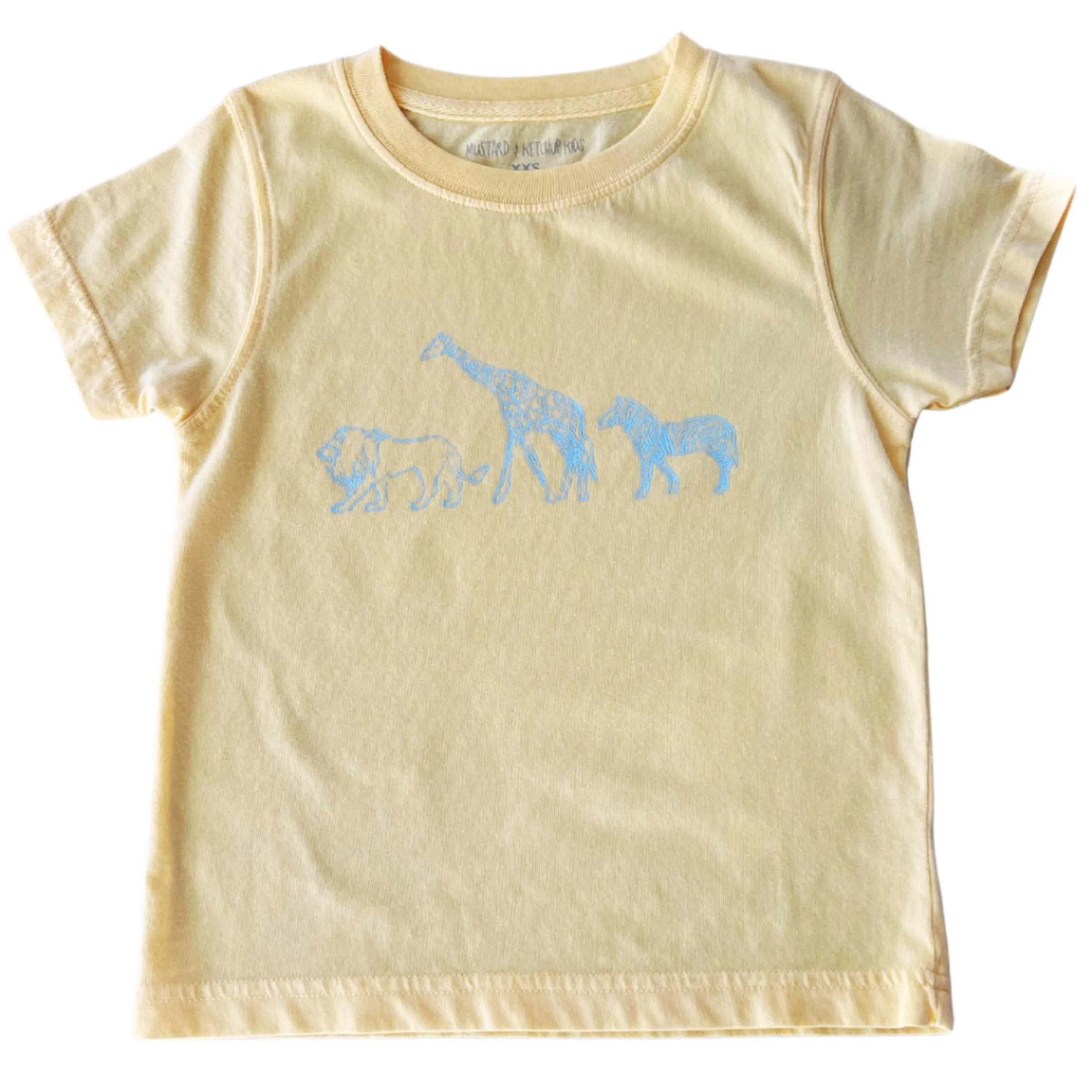 SS Yellow Zoo Animals T-Shirt