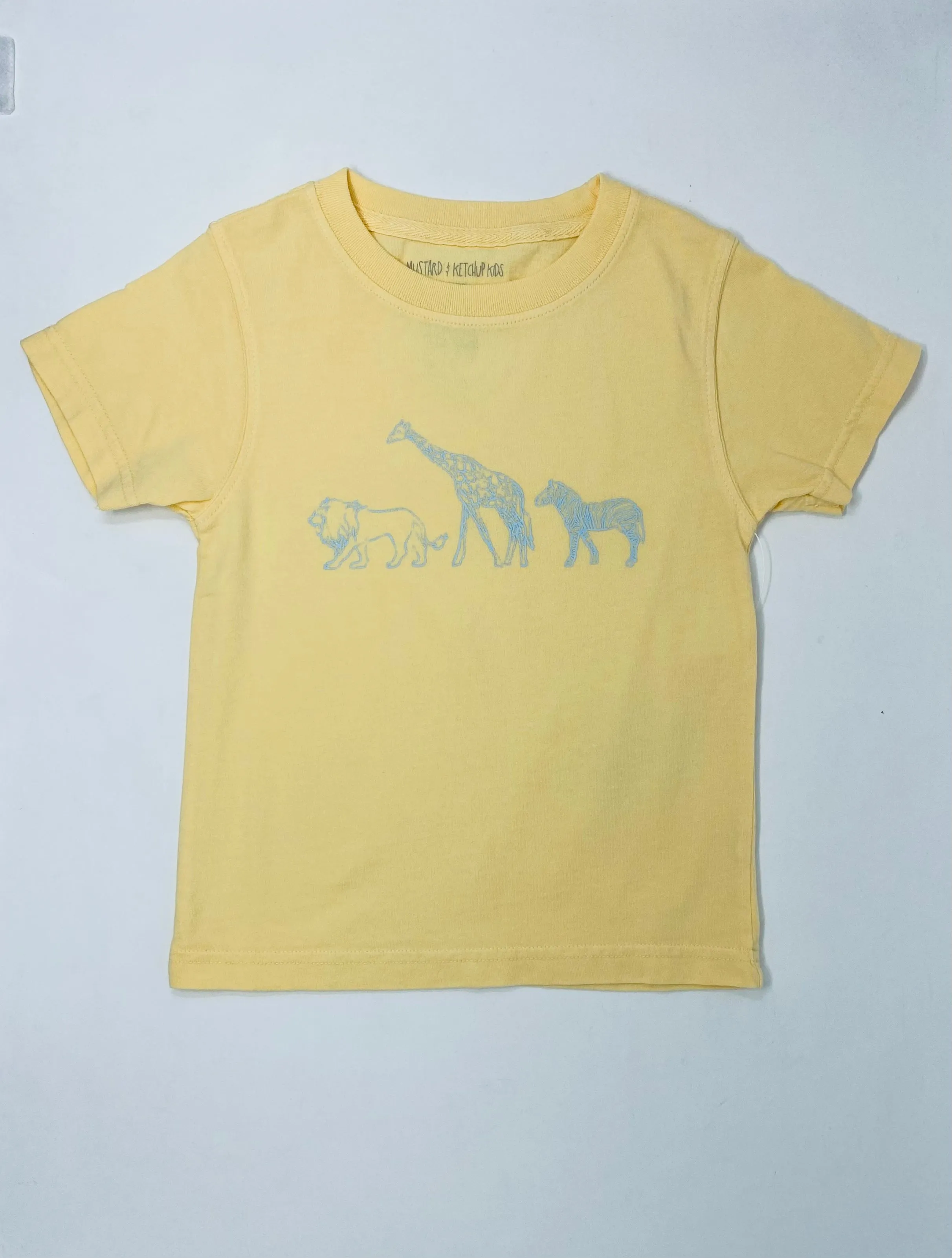SS Yellow Zoo Animals T-Shirt