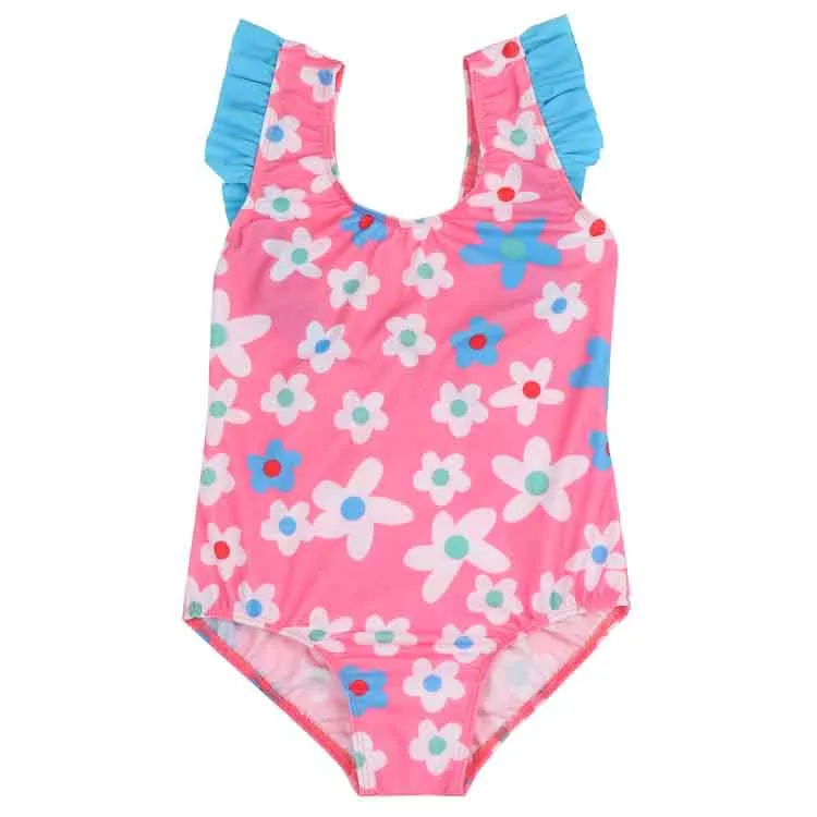Swimsuit Child Girl Baby One-Piece Lace Bow Swimwear