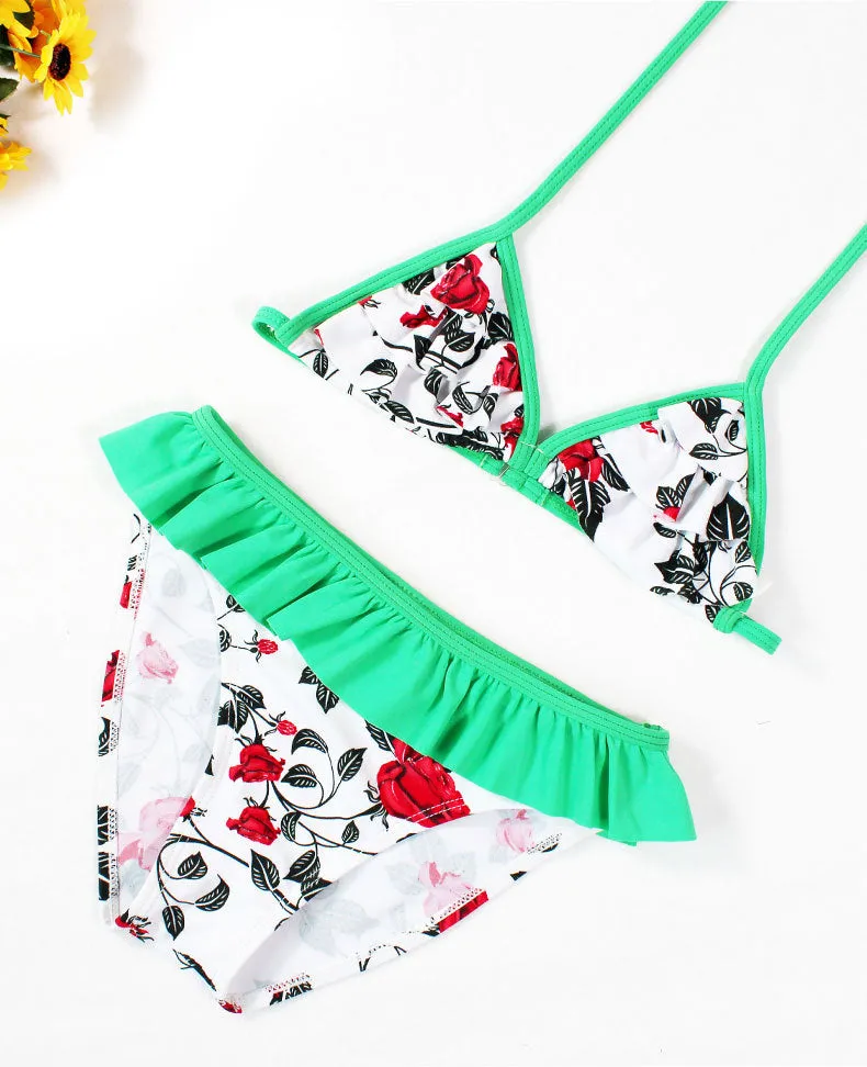 Swimsuit Children's Bikini Girls Split Triangle Children Swimwear
