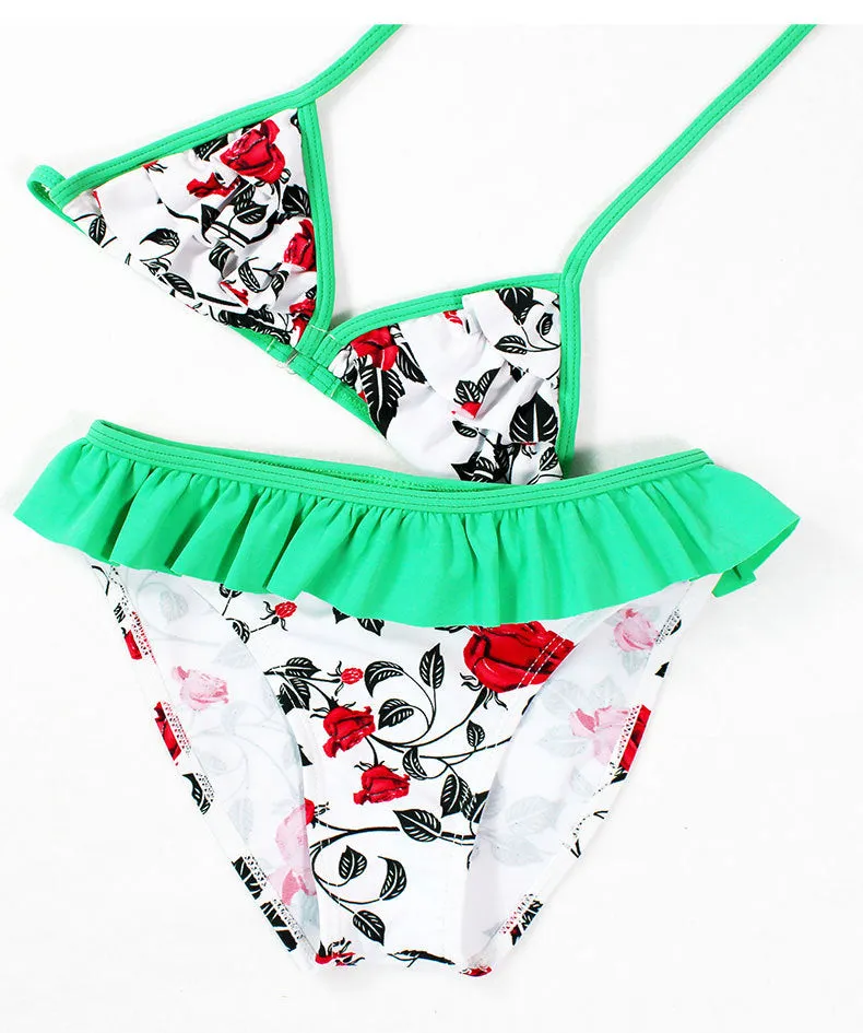 Swimsuit Children's Bikini Girls Split Triangle Children Swimwear