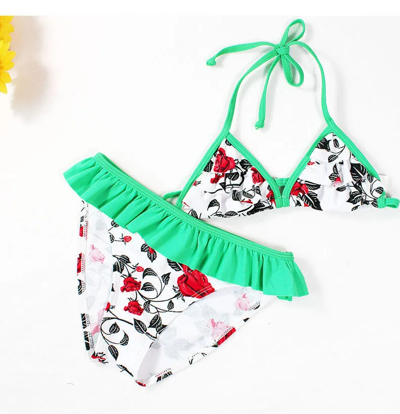 Swimsuit Children's Bikini Girls Split Triangle Children Swimwear