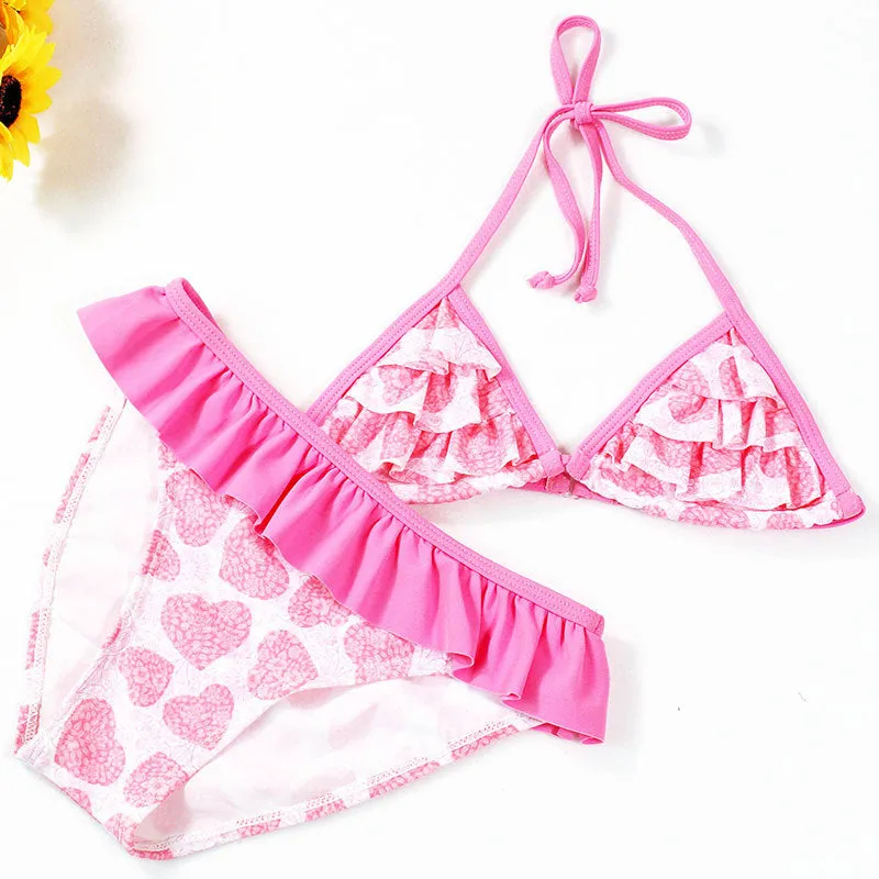 Swimsuit Children's Bikini Girls Split Triangle Children Swimwear