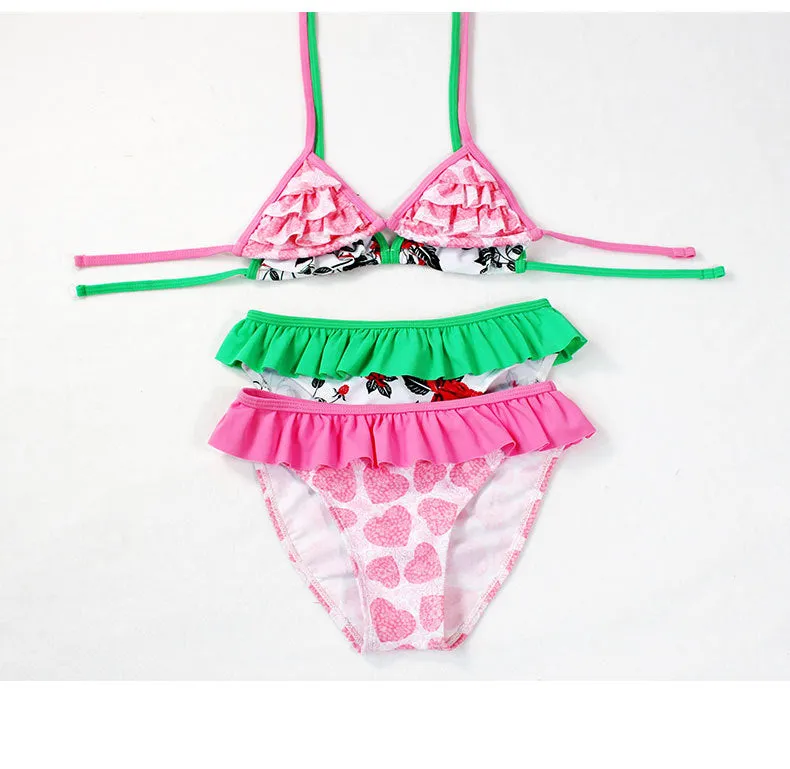 Swimsuit Children's Bikini Girls Split Triangle Children Swimwear