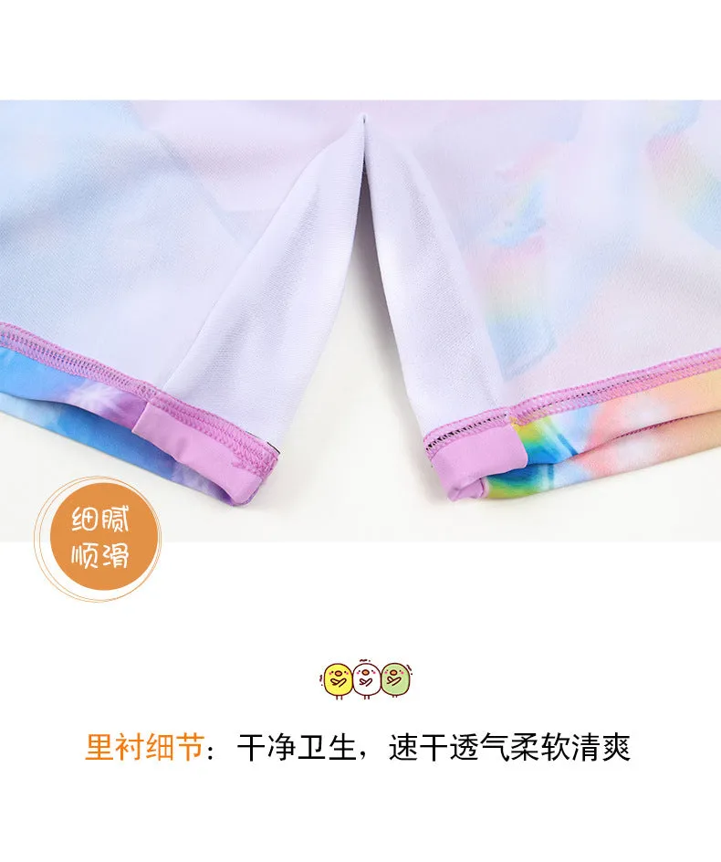 Swimsuit Children's Bubble Doll  Style Boxer One-Piece  Children's Anti-DDoS Cartoon  Spring Girl Diving Suit