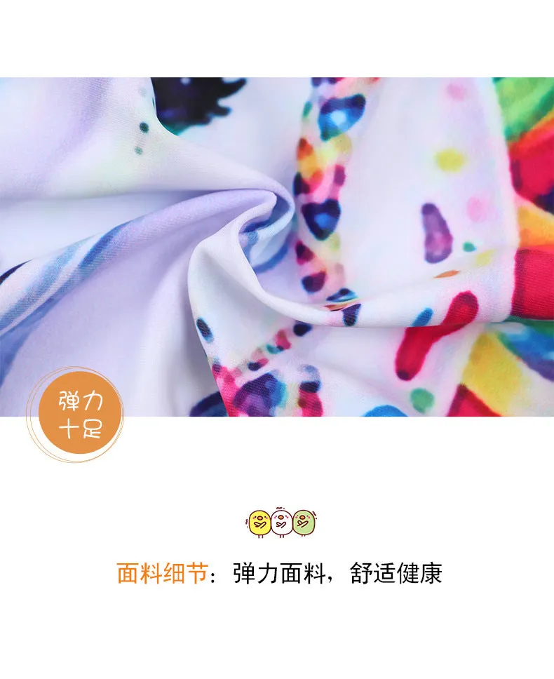 Swimsuit Children's Bubble Doll  Style Boxer One-Piece  Children's Anti-DDoS Cartoon  Spring Girl Diving Suit