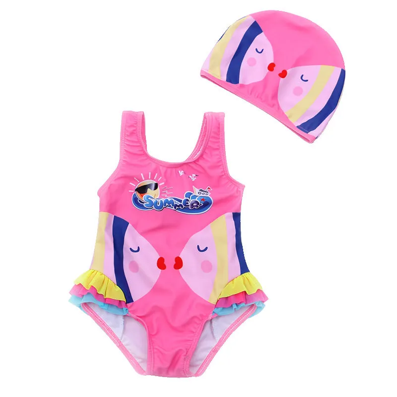 Swimsuit Children's  Girl Girl  Cute  Baby Girl Baby  Spring Bubble Doll One Piece