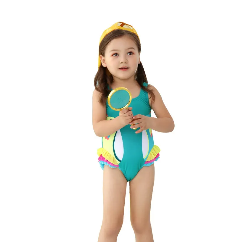 Swimsuit Children's  Girl Girl  Cute  Baby Girl Baby  Spring Bubble Doll One Piece