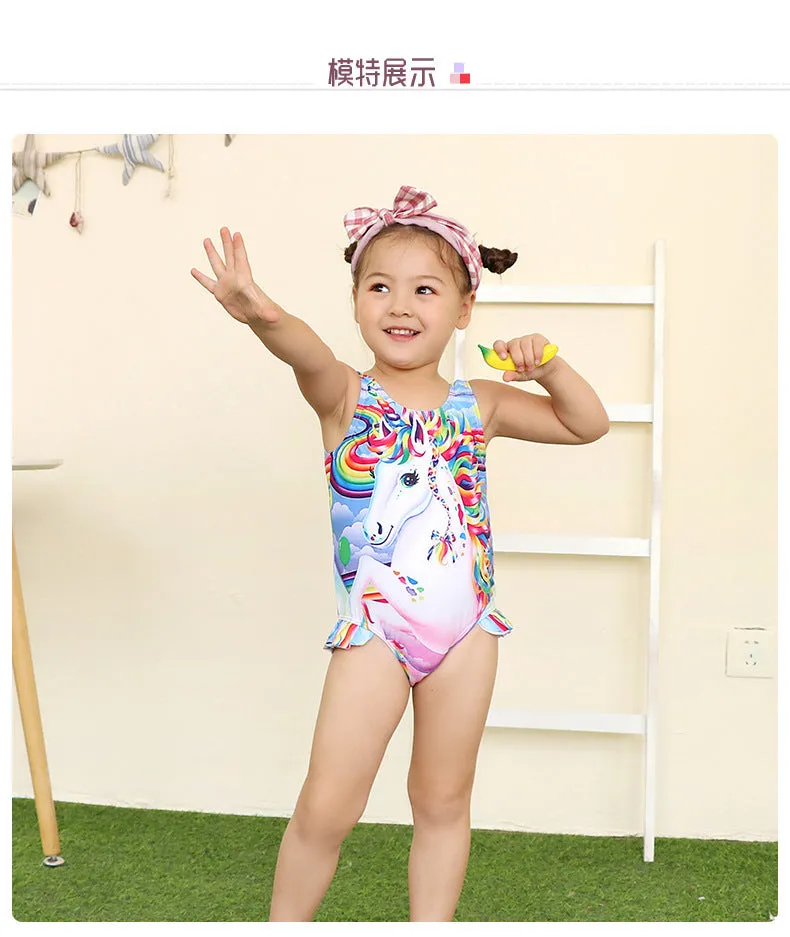 Swimsuit Children's  Girl Girl  Cute  Baby Girl Baby  Spring Bubble Doll One Piece