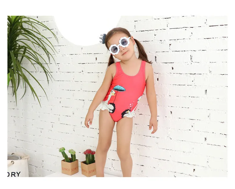 Swimsuit Children's  Girl Girl  Cute  Baby Girl Baby  Spring Bubble Doll One Piece