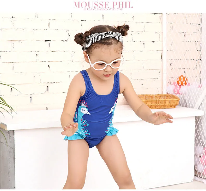 Swimsuit Children's  Girl Girl  Cute  Baby Girl Baby  Spring Bubble Doll One Piece