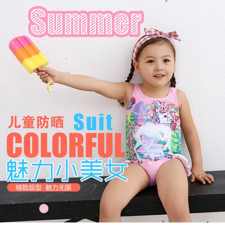 Swimsuit Children's  Girl Girl  Cute  Baby Girl Baby  Spring Bubble Doll One Piece