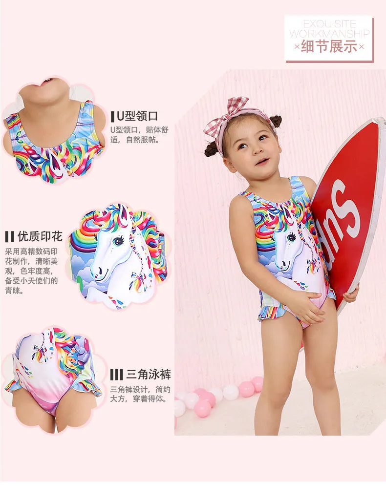 Swimsuit Children's  Girl Girl  Cute  Baby Girl Baby  Spring Bubble Doll One Piece
