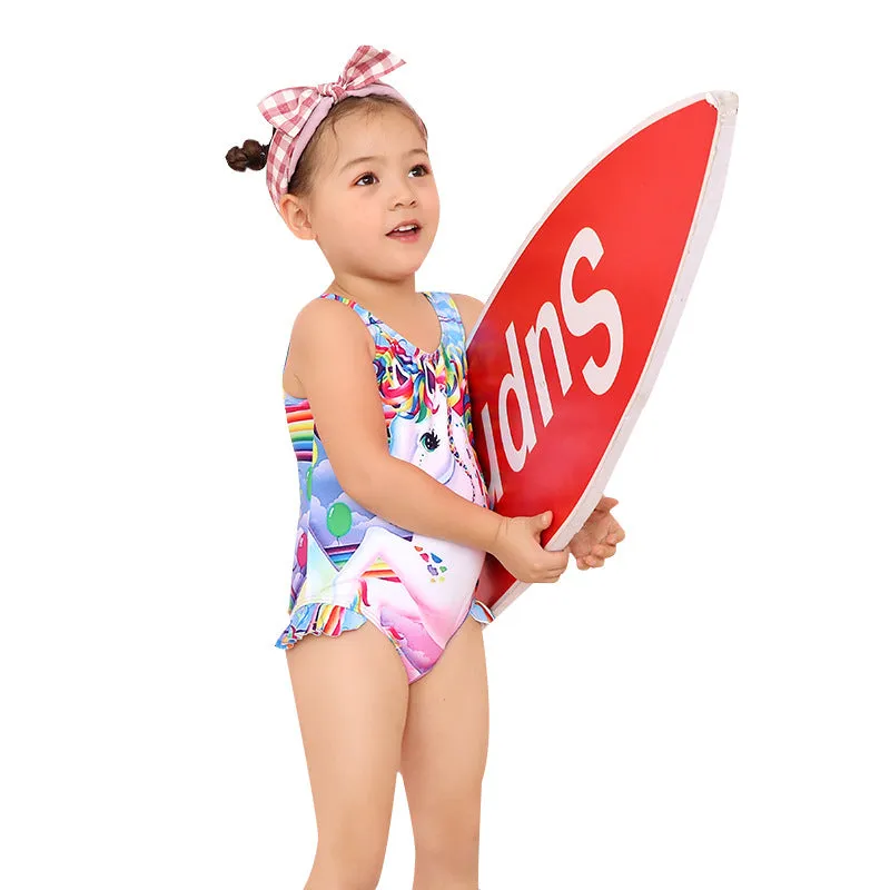 Swimsuit Children's  Girl Girl  Cute  Baby Girl Baby  Spring Bubble Doll One Piece