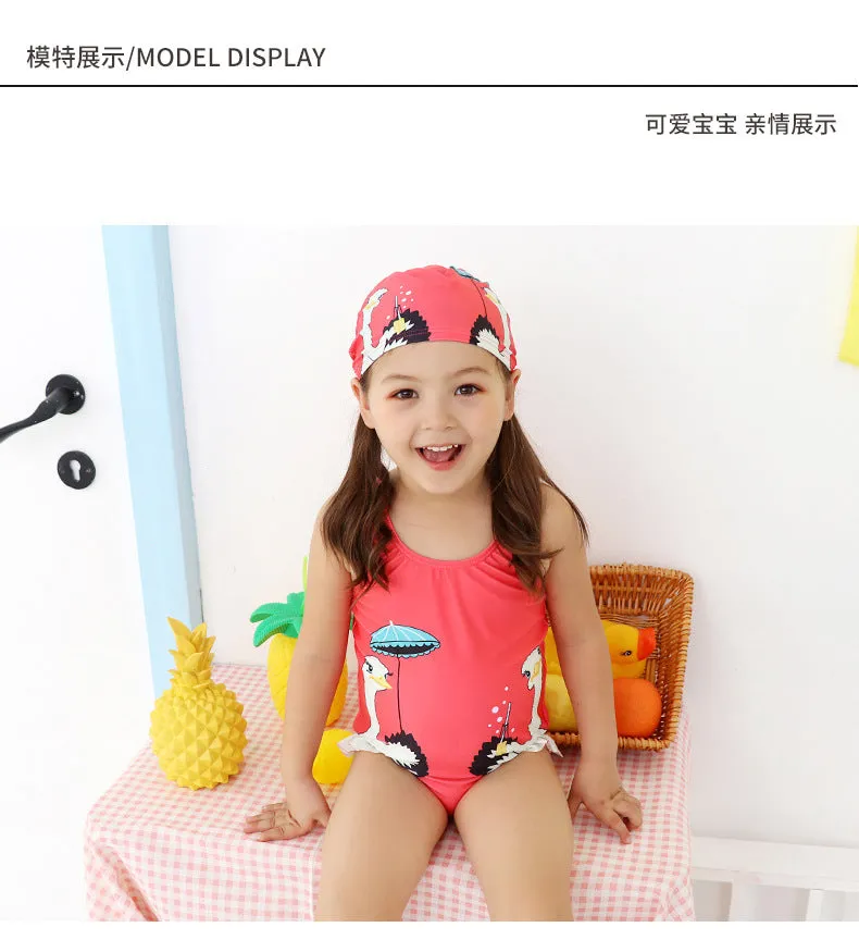 Swimsuit Children's  Girl Girl  Cute  Baby Girl Baby  Spring Bubble Doll One Piece