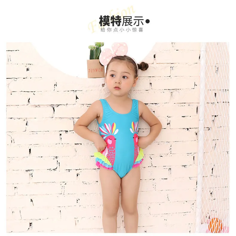 Swimsuit Children's  Girl Girl  Cute  Baby Girl Baby  Spring Bubble Doll One Piece