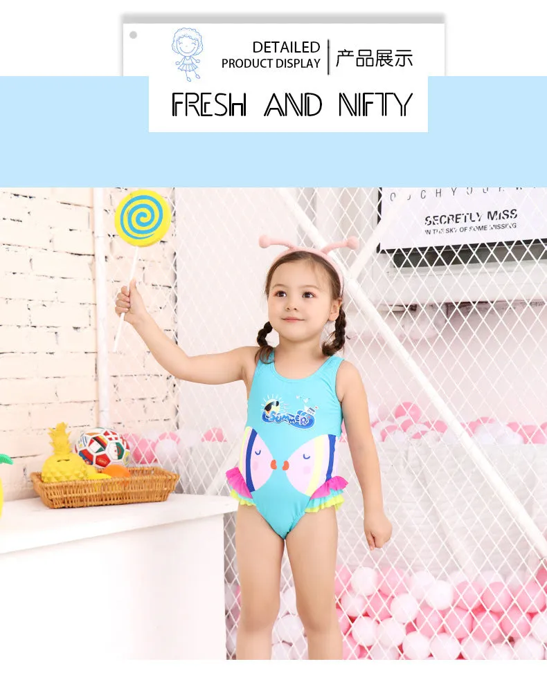 Swimsuit Children's  Girl Girl  Cute  Baby Girl Baby  Spring Bubble Doll One Piece