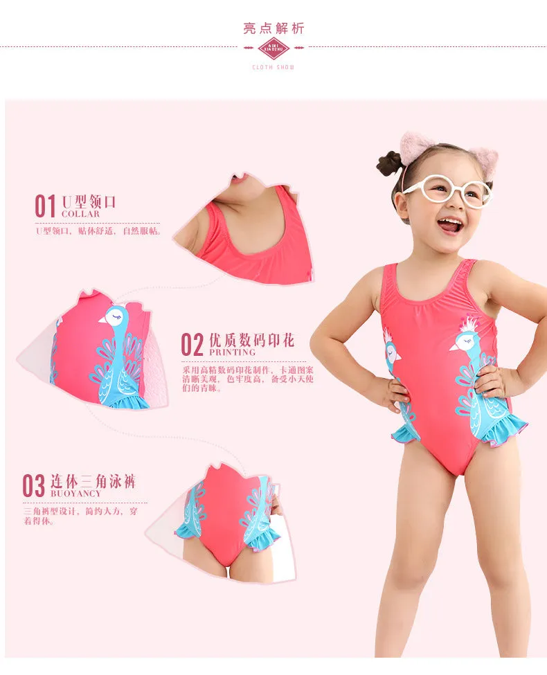 Swimsuit Children's  Girl Girl  Cute  Baby Girl Baby  Spring Bubble Doll One Piece