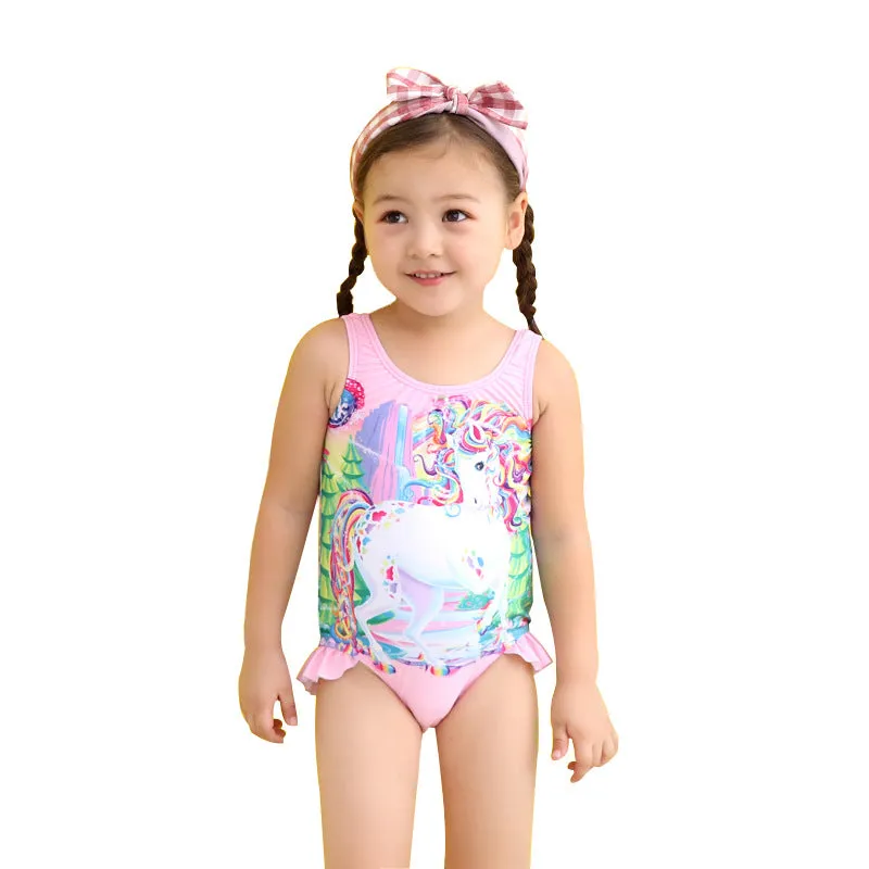 Swimsuit Children's  Girl Girl  Cute  Baby Girl Baby  Spring Bubble Doll One Piece