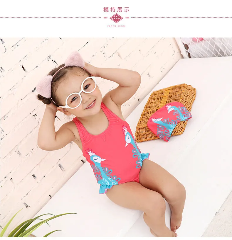Swimsuit Children's  Girl Girl  Cute  Baby Girl Baby  Spring Bubble Doll One Piece