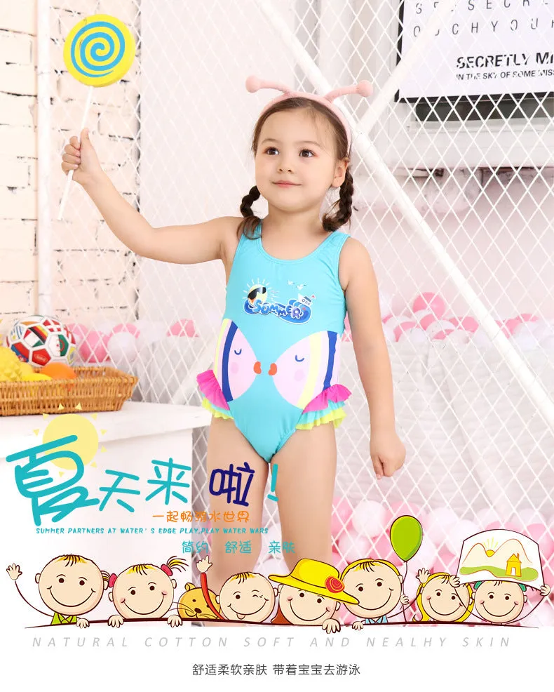 Swimsuit Children's  Girl Girl  Cute  Baby Girl Baby  Spring Bubble Doll One Piece