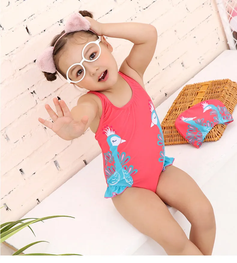 Swimsuit Children's  Girl Girl  Cute  Baby Girl Baby  Spring Bubble Doll One Piece