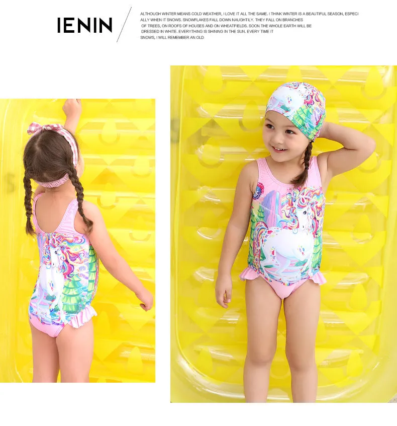 Swimsuit Children's  Girl Girl  Cute  Baby Girl Baby  Spring Bubble Doll One Piece