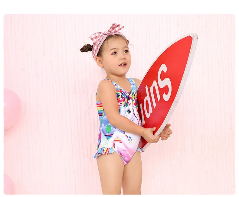 Swimsuit Children's  Girl Girl  Cute  Baby Girl Baby  Spring Bubble Doll One Piece