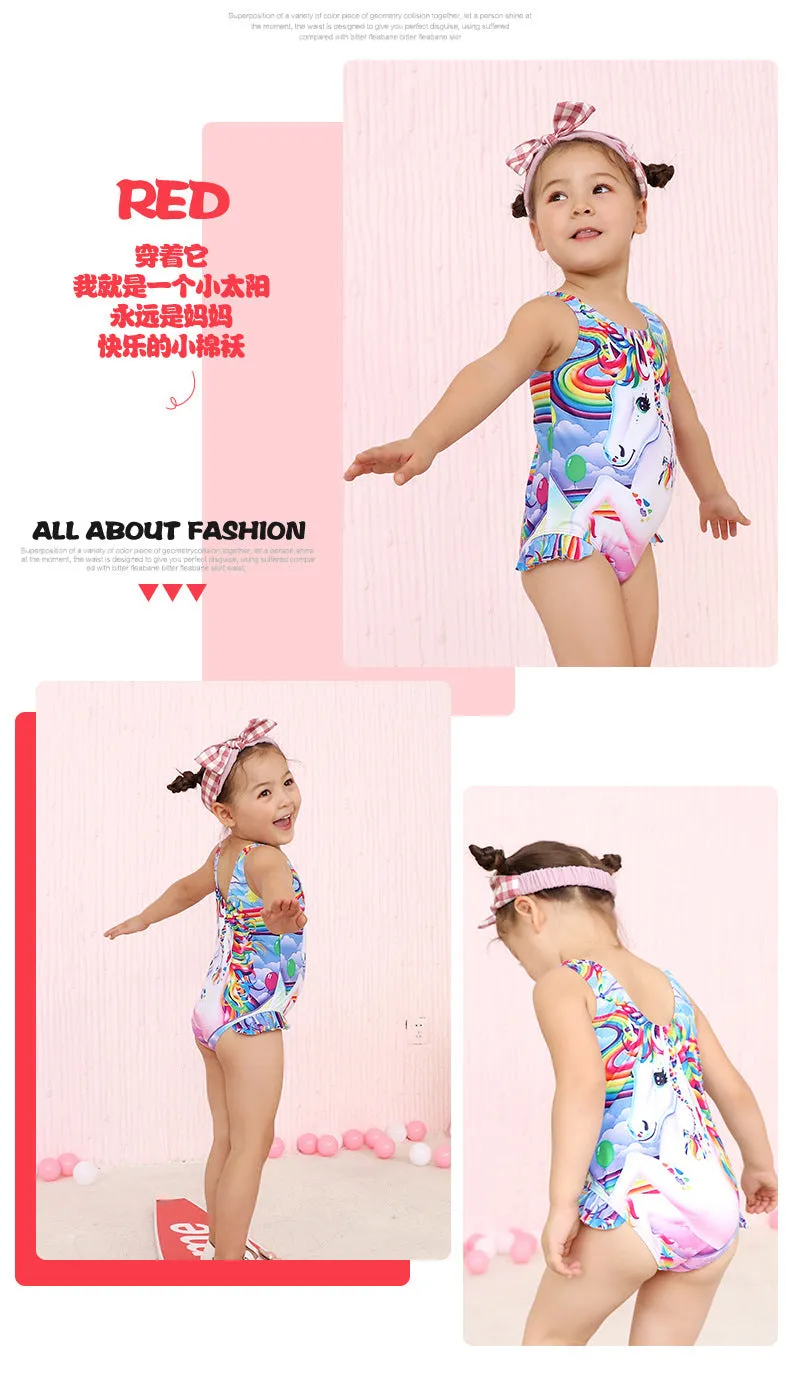 Swimsuit Children's  Girl Girl  Cute  Baby Girl Baby  Spring Bubble Doll One Piece