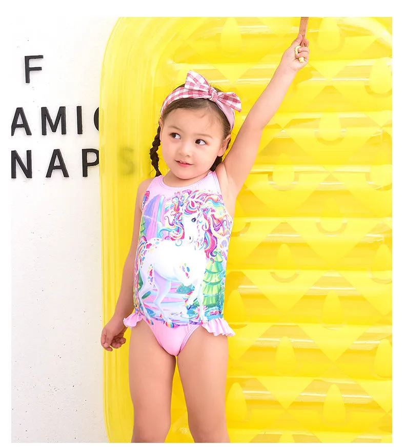 Swimsuit Children's  Girl Girl  Cute  Baby Girl Baby  Spring Bubble Doll One Piece