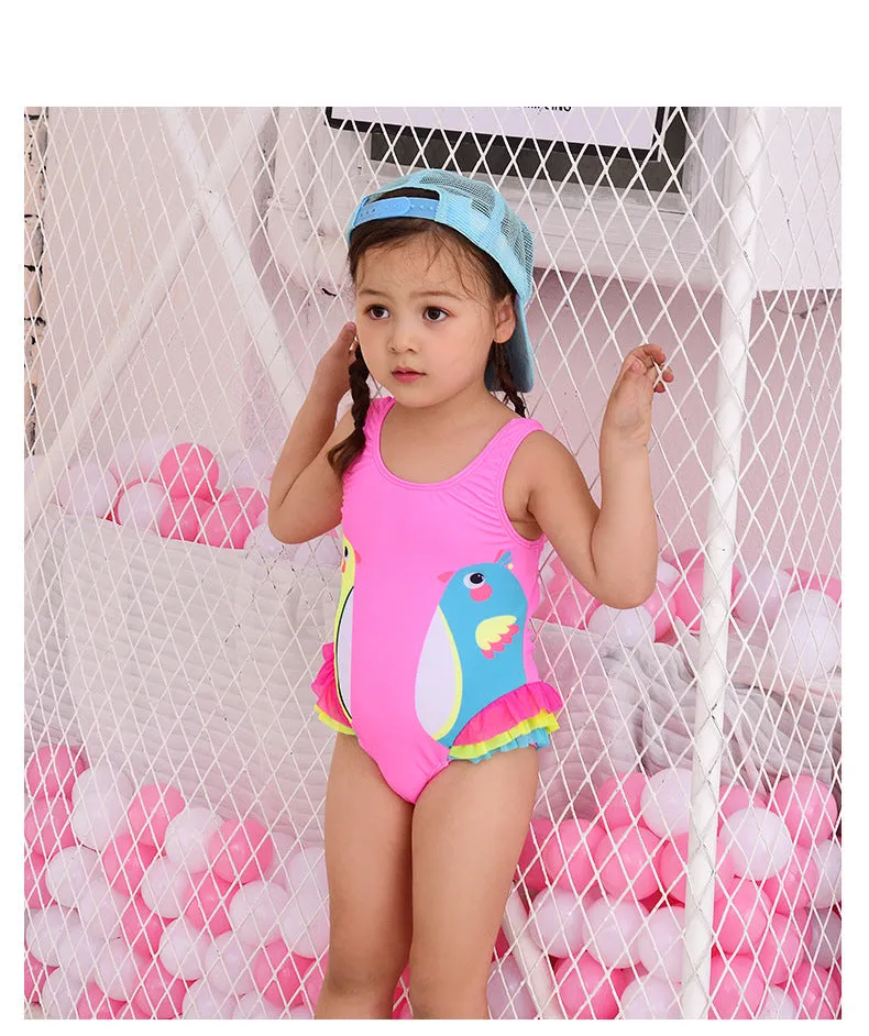 Swimsuit Children's  Girl Girl  Cute  Baby Girl Baby  Spring Bubble Doll One Piece