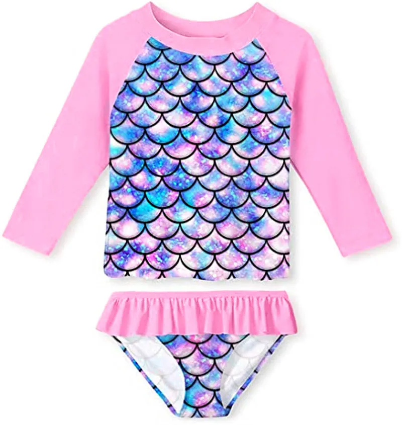 Swimsuit Children's Split  Bikini Long Sleeve Girl's Swimwear