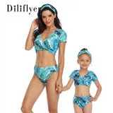 Swimsuit Exclusive for Cross-Border New Children's  European Style Oblique Shoulder Single Flying Side Girls'