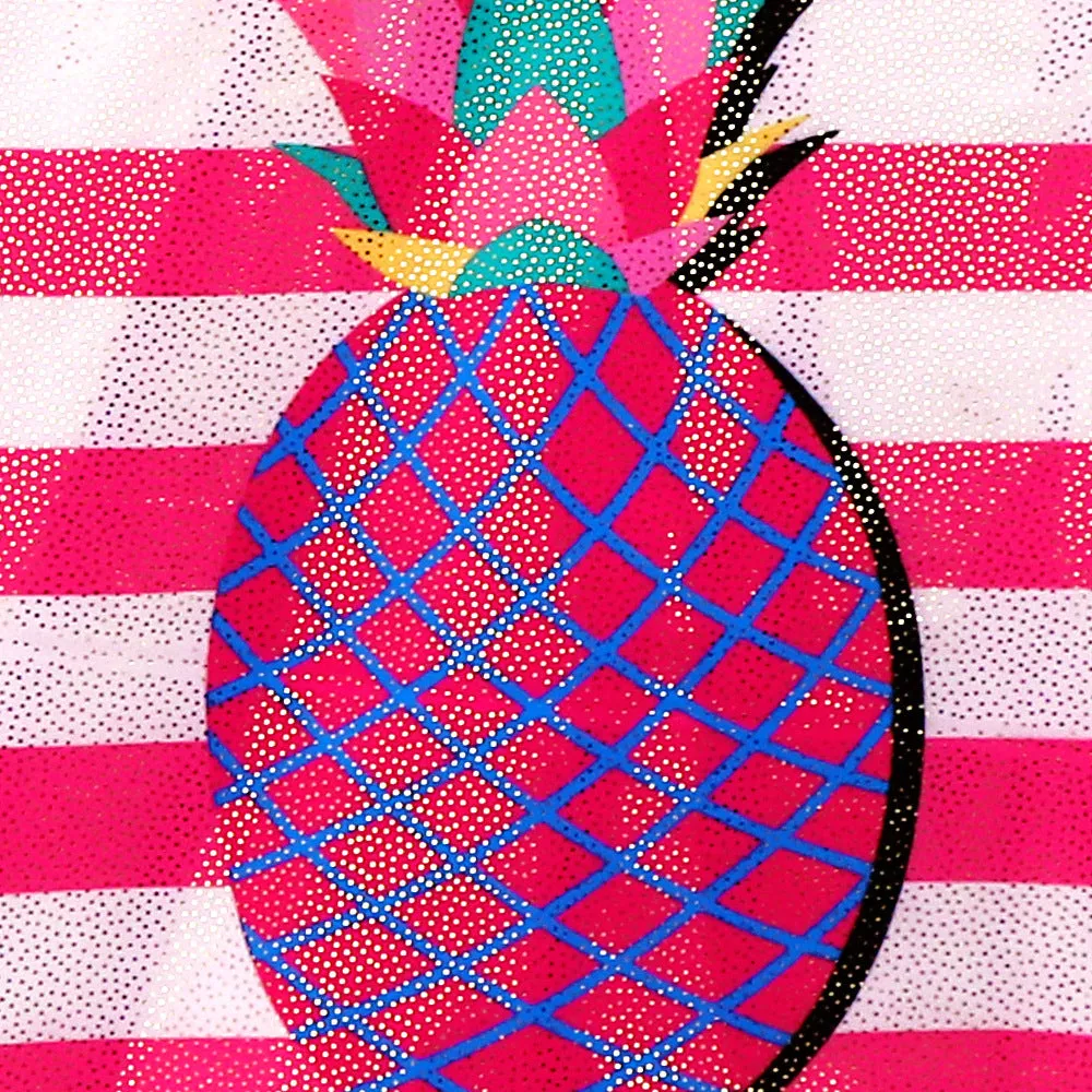 Swimsuit Girls Cute One-Piece  Sweet Pineapple Bronzing Jumpsuit Swimwear
