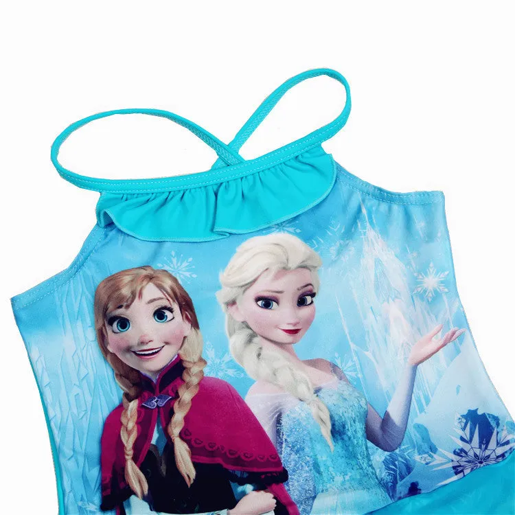Swimsuit Girl's Frozen 2  Ice and Snow Adventure Clothes Swimwear