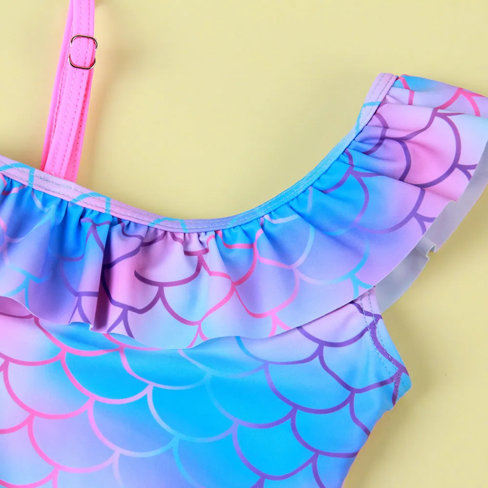 Swimsuit Girl's GradientSummer Children Swimwear