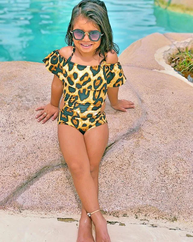 Swimsuit Girls' Summer One-Piece Triangle Swimwear