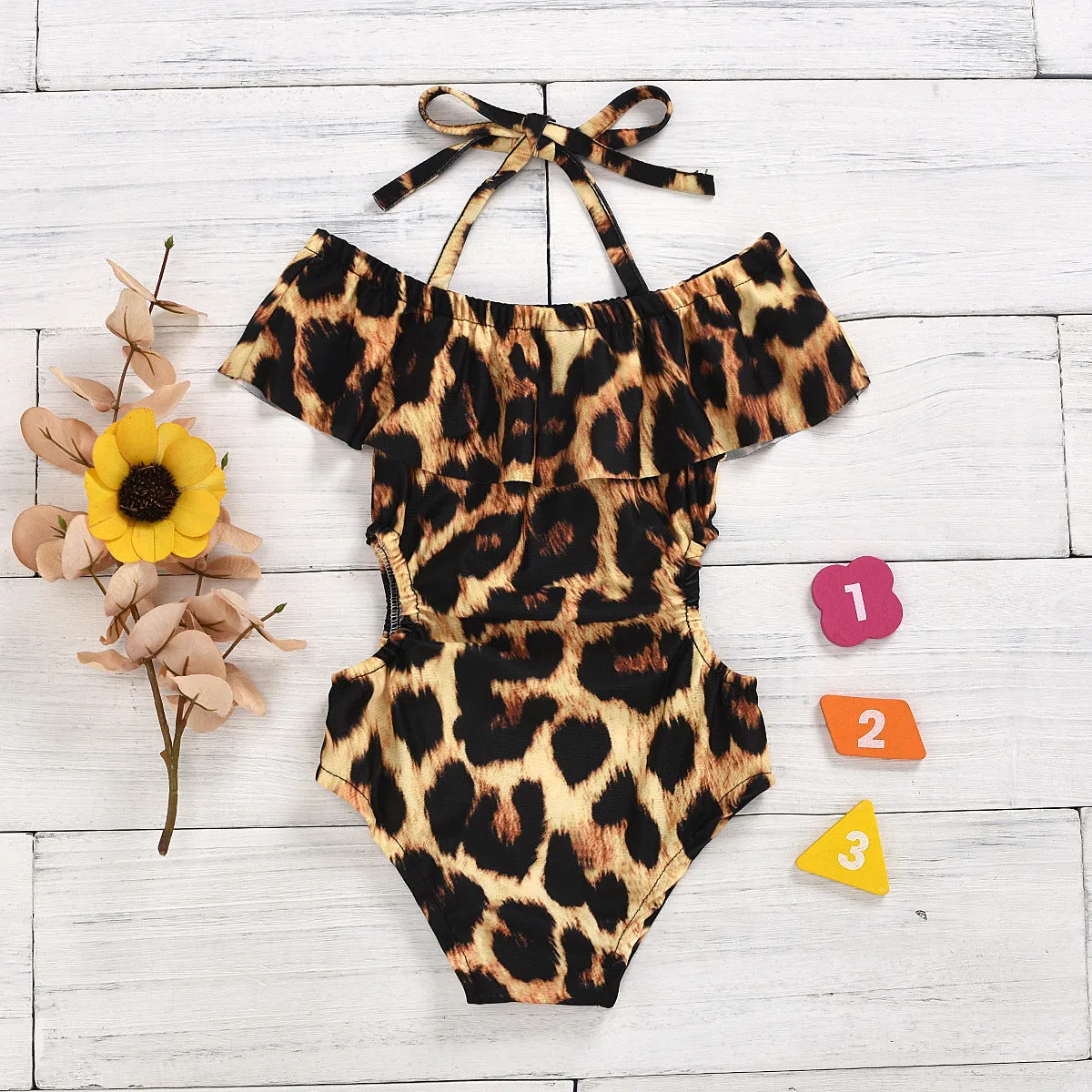 Swimsuit Girls' Summer One-Piece Triangle Swimwear
