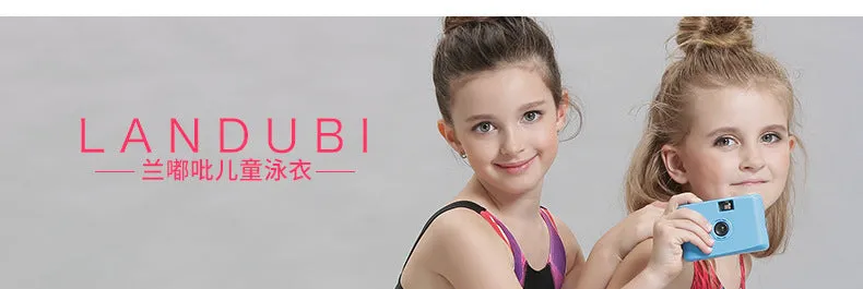 Swimsuit new European children's swimwear women cross-border European racing student jumpsuit spot