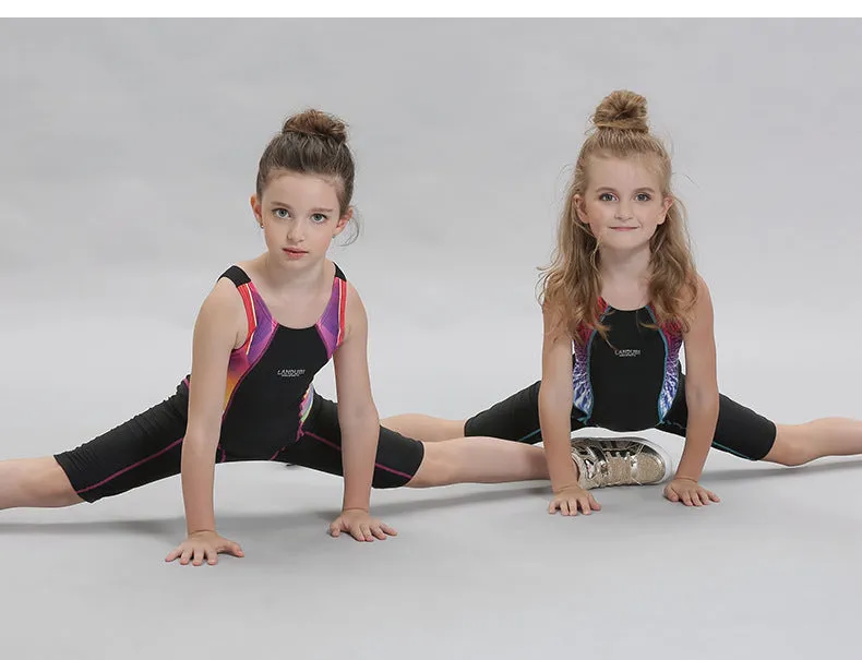 Swimsuit new European children's swimwear women cross-border European racing student jumpsuit spot