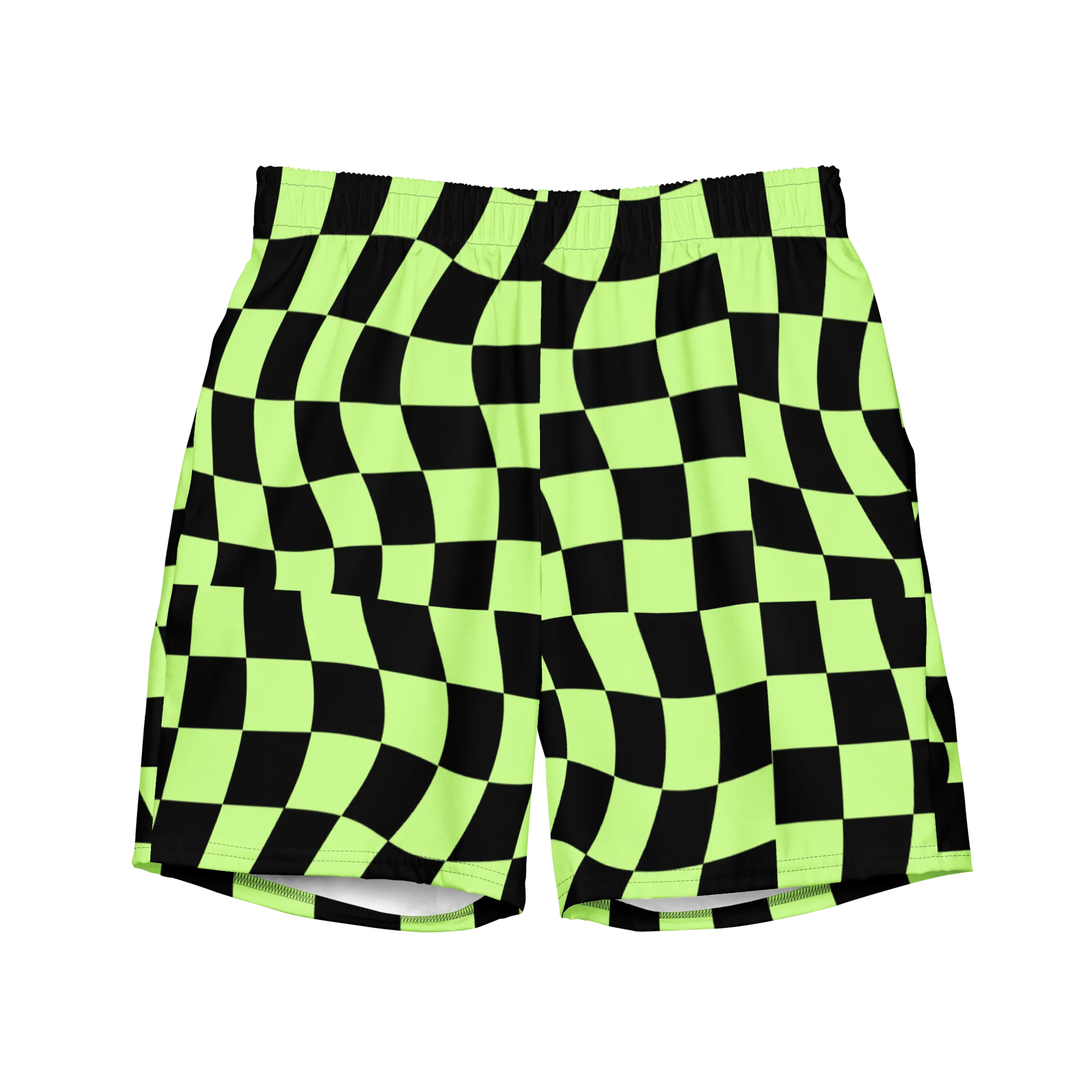 Toxic Tiles Men's Lined Swim Trunks