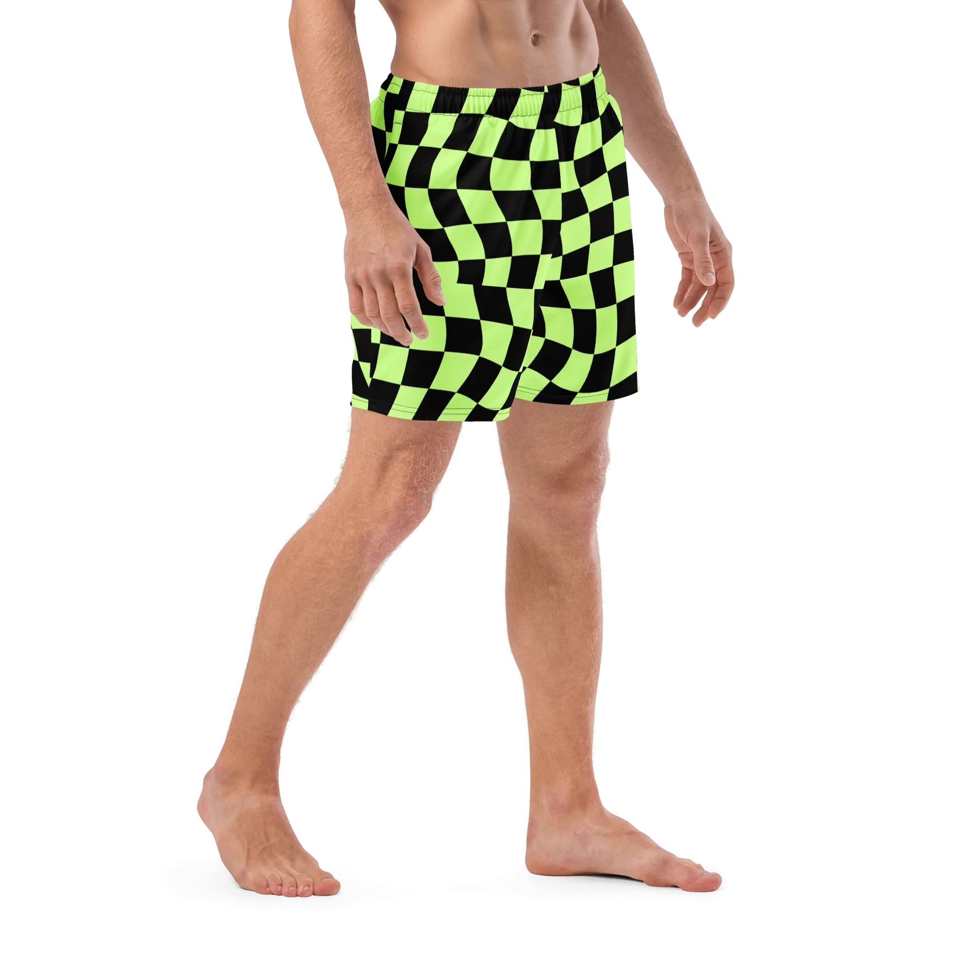 Toxic Tiles Men's Lined Swim Trunks