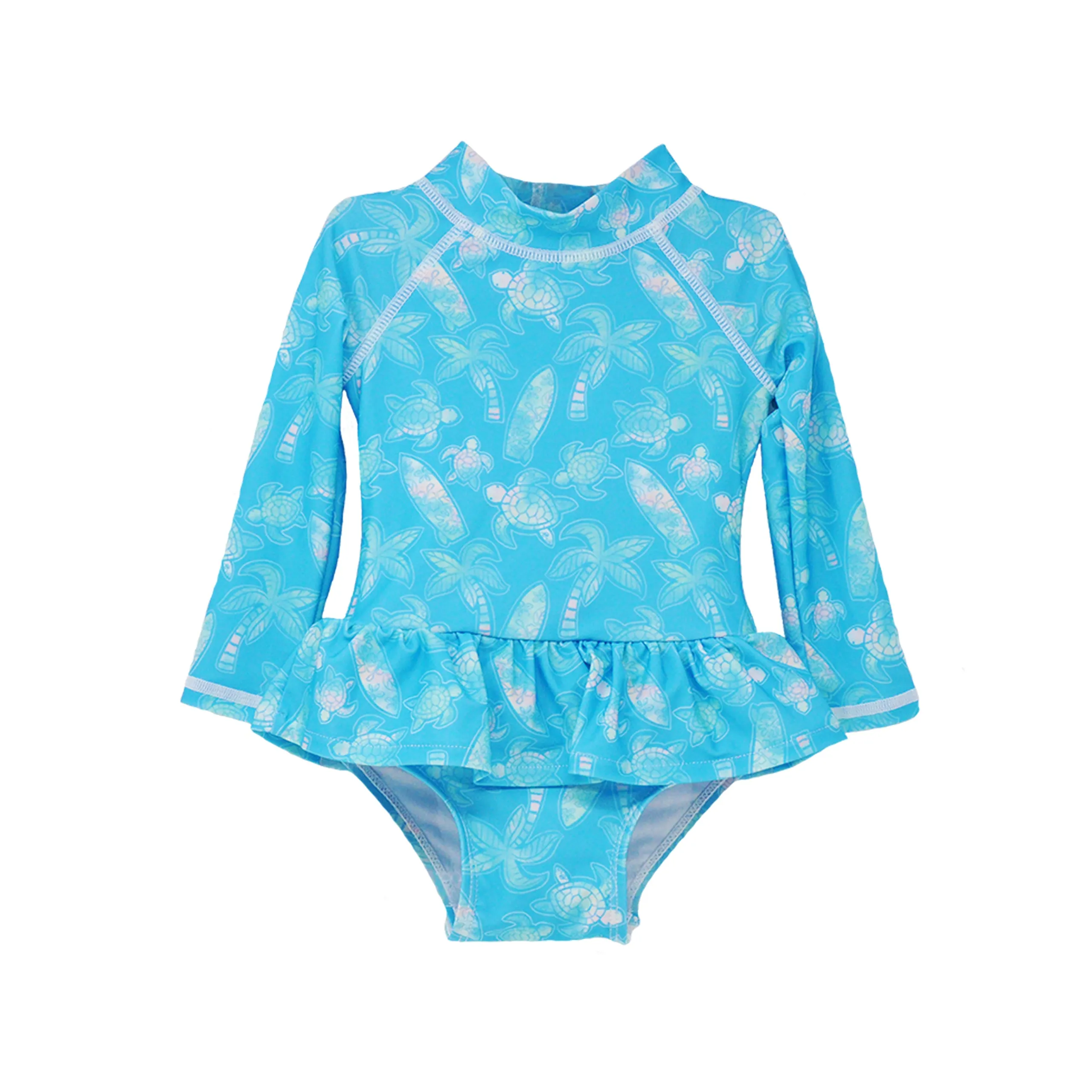 UPF 50  Alissa Infant Ruffle Rash Guard Swimsuit - G