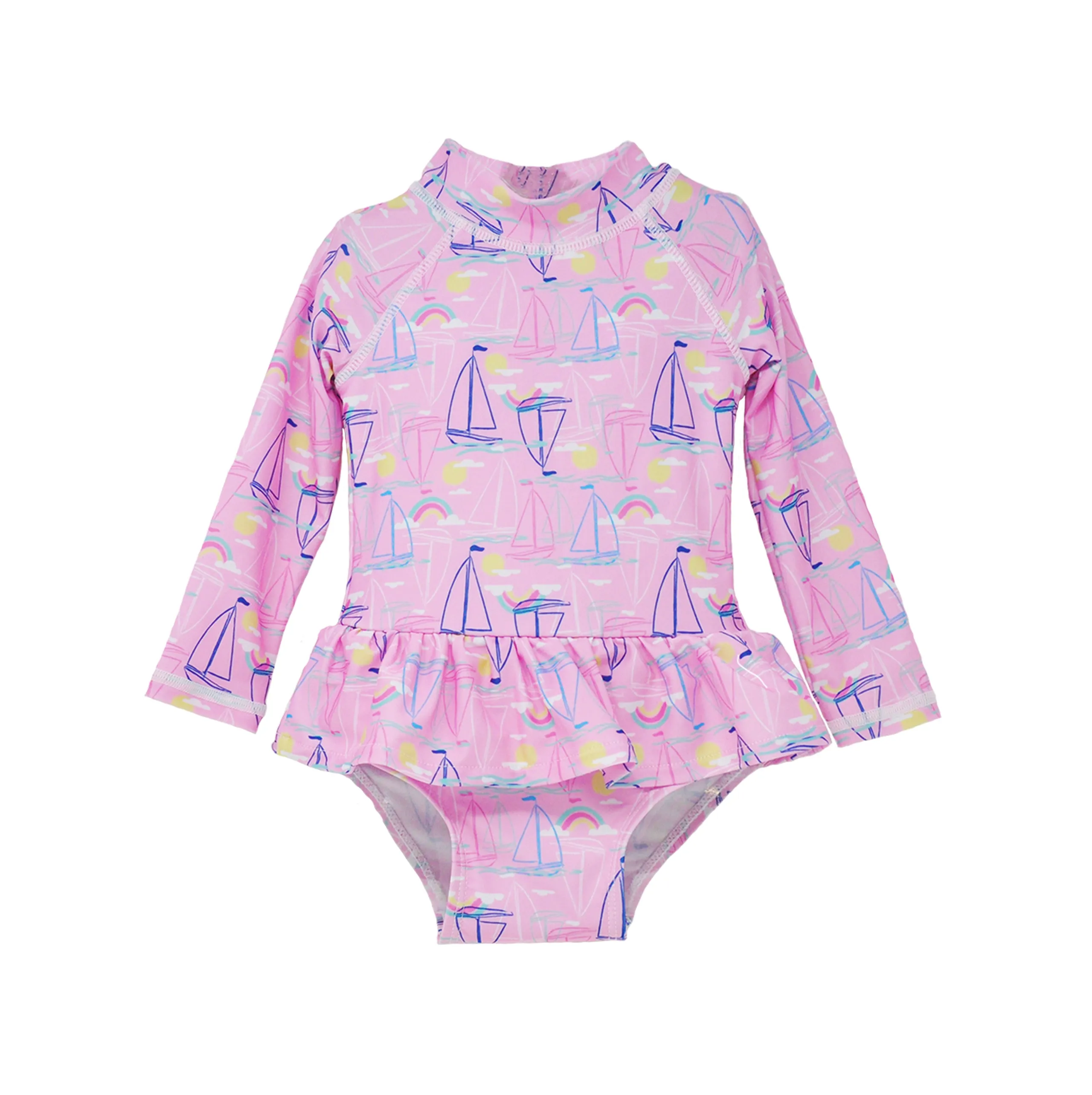 UPF 50  Alissa Infant Ruffle Rash Guard Swimsuit - G