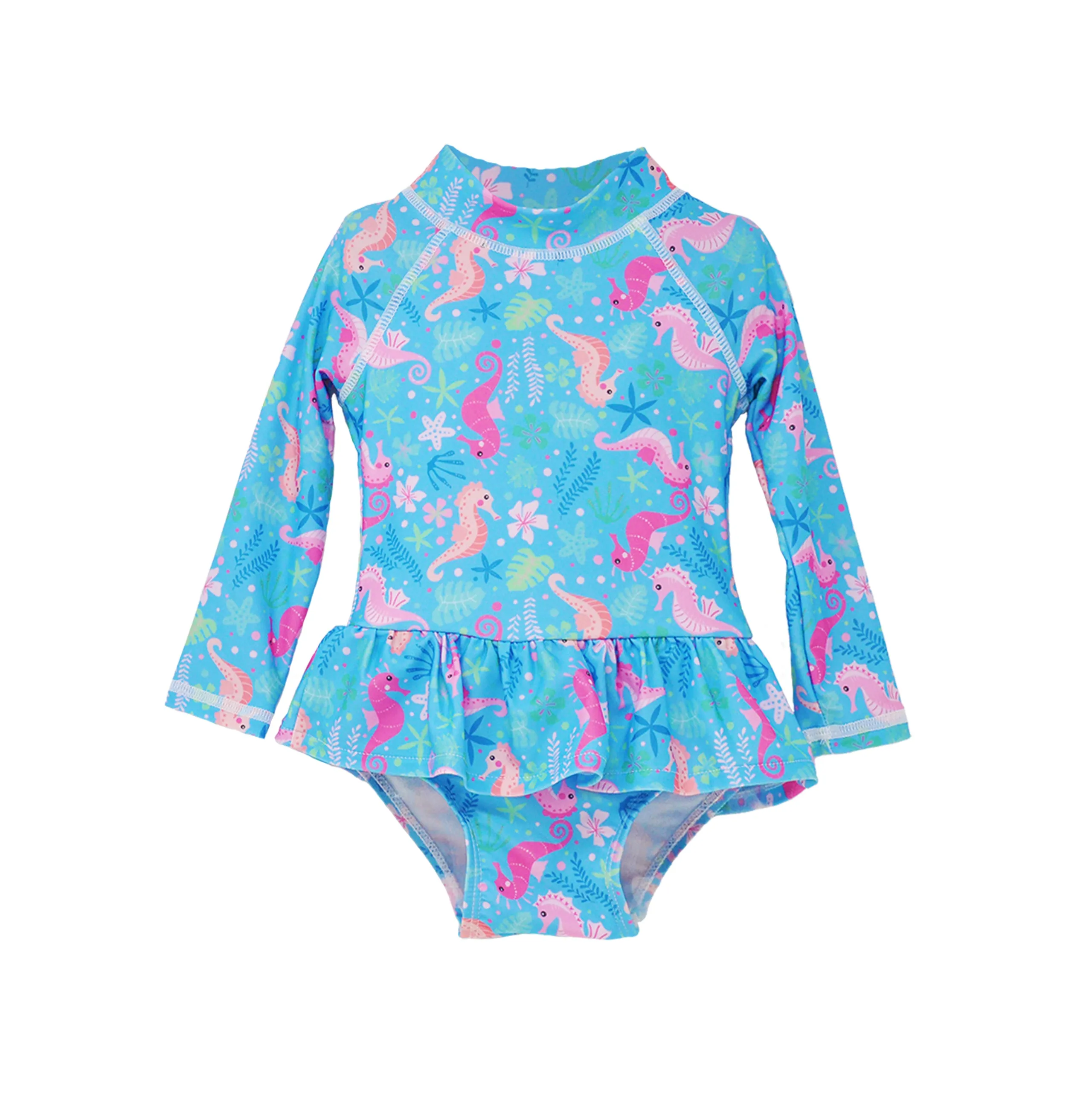 UPF 50  Alissa Infant Ruffle Rash Guard Swimsuit - G